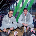 Oxbury customer, Oliver Surman of Surman Farms and Oxbury Head of Farmer Relationships, Matt Ryan