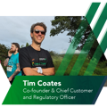 Co-founder & Chief Customer Regulatory Officer, Tim Coates posing after running 10K for charity 