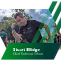  Chief Technical Officer, Stuart Ellidge striking a pose after running 10K for charity 